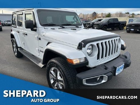 2020 Jeep Wrangler Unlimited Sahara White, Rockland, ME