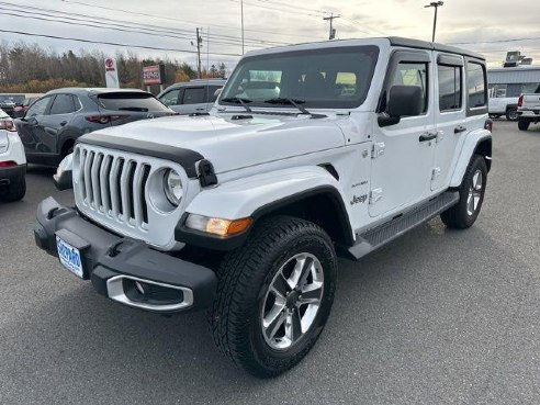 2020 Jeep Wrangler Unlimited Sahara White, Rockland, ME